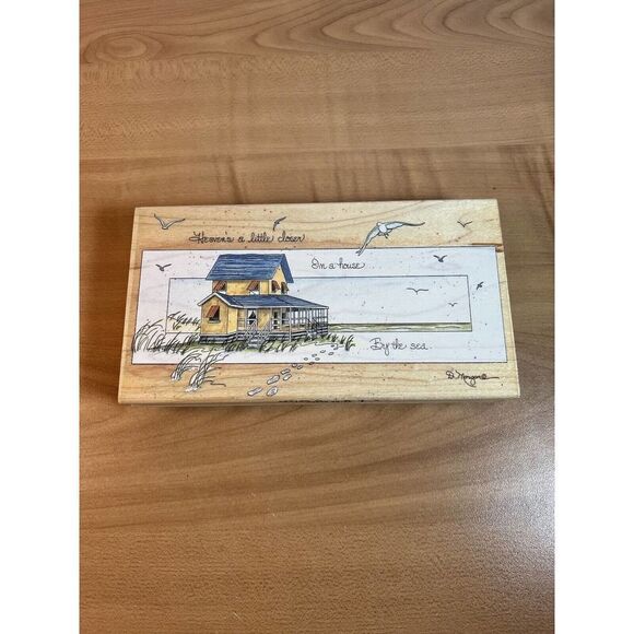 Stamps Happen "House By the Sea" Rubber Stamp - Picture 1 of 9